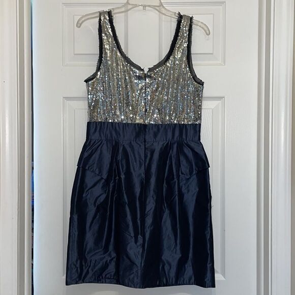 BCBGeneration Blue Frost Sequin Mini Dress, NWT - Picture 4 of 9